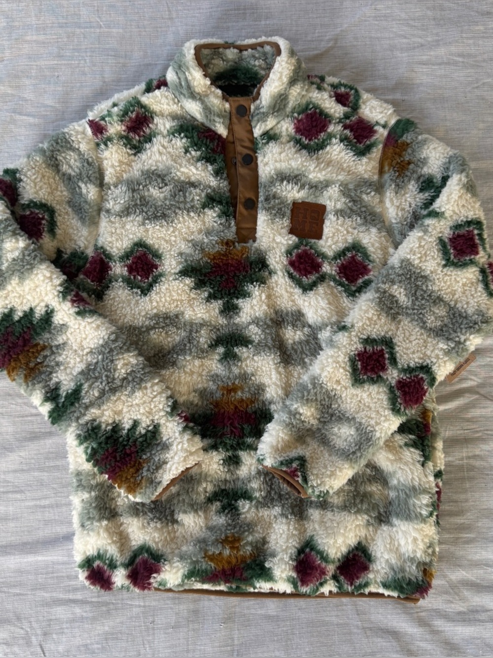 Tribal Print Sherpa